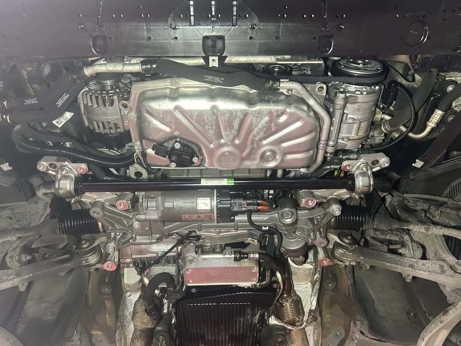 Transmission intégrale quattro - carter moteur et direction